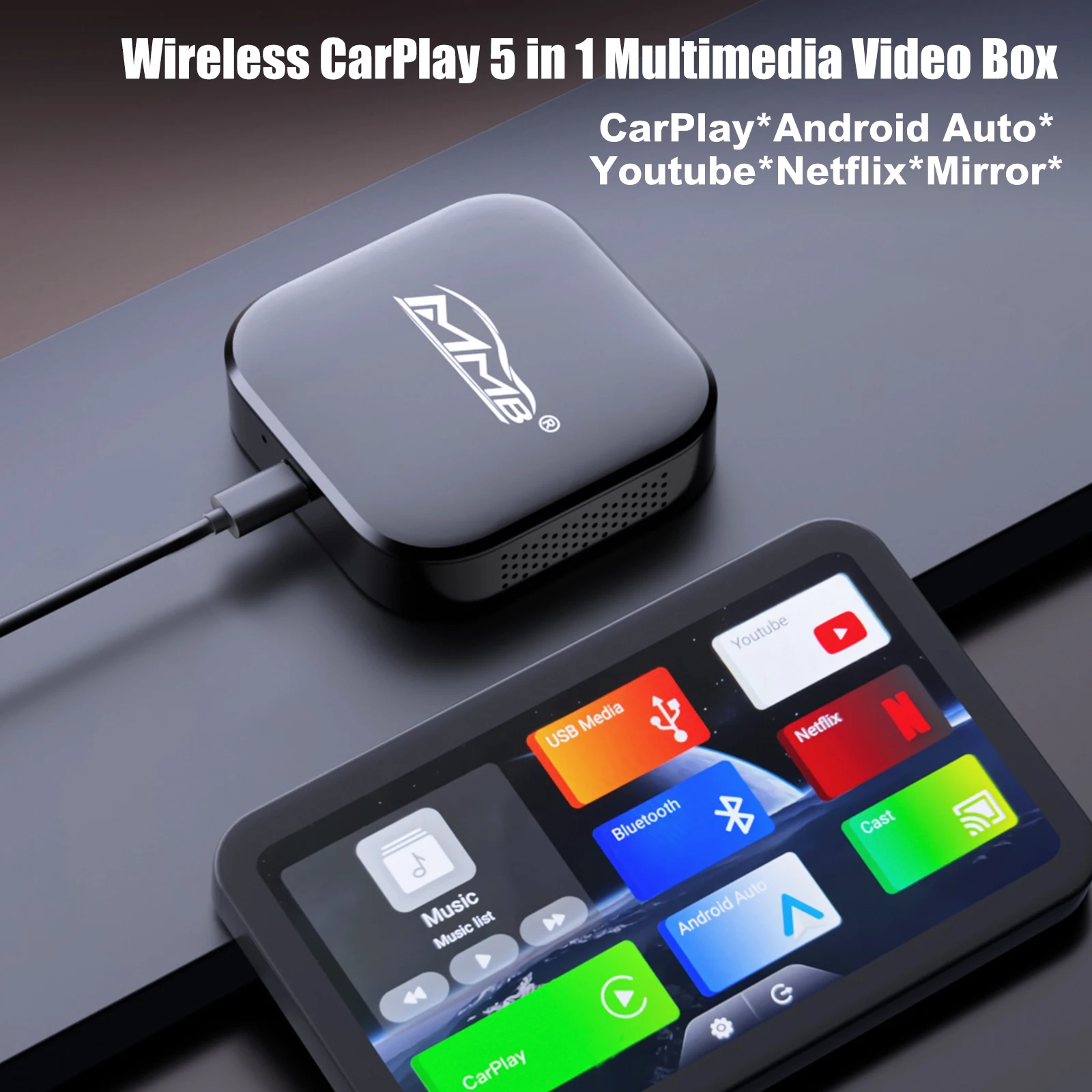 MMB CarPlay Android 11 マルチメディアボックス - ワイヤレスAndroid 
