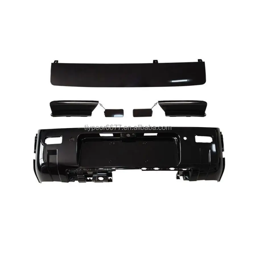 product tiypeor front bumper kit body kits fit for land rover defender  2020   2025 auto upgrade style grill fog lamp hole-6