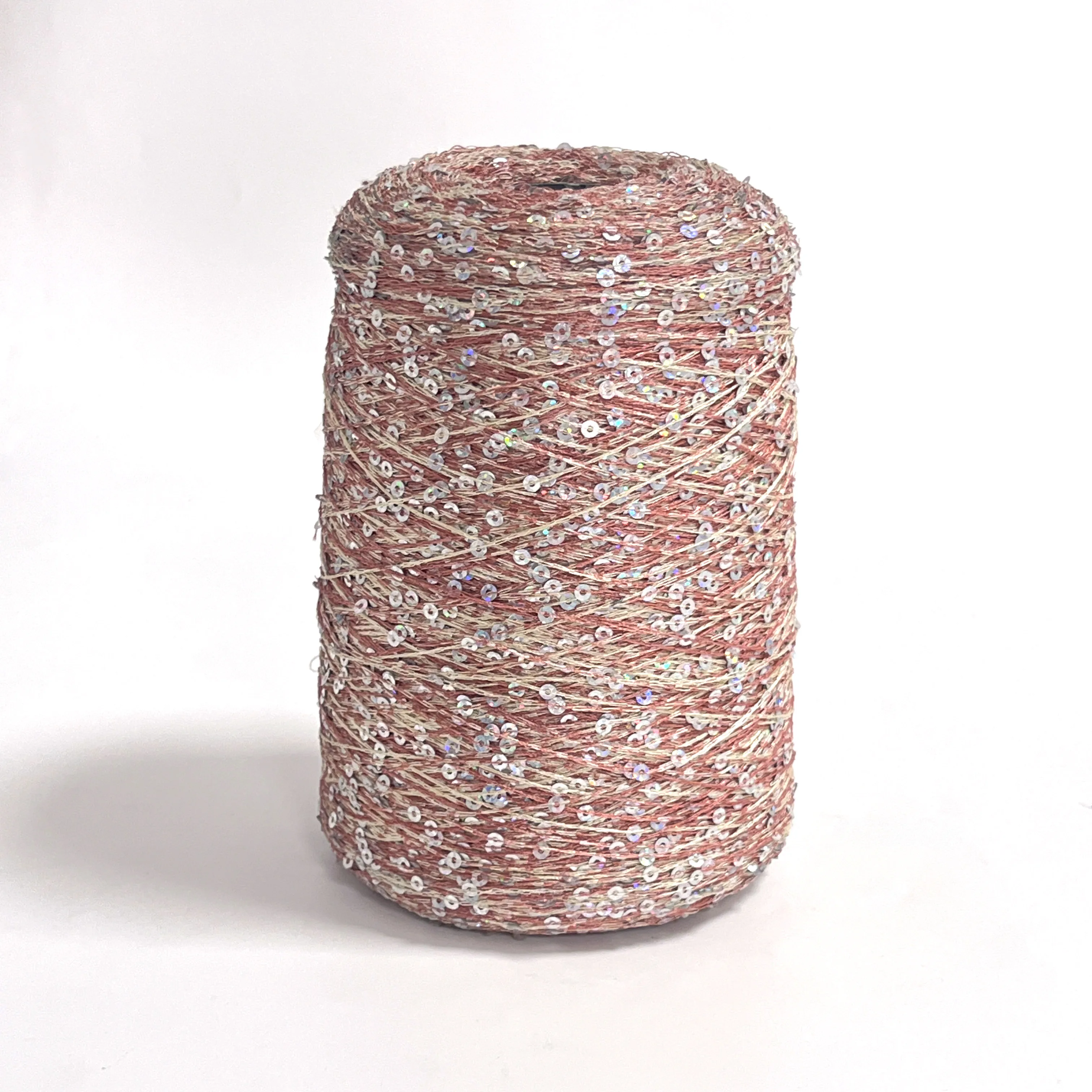 Новая цветная пряжа 2 мм-6 мм с блестками оптовая продажа шерстяная вязаная нить