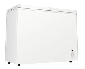 330L Best Selling Plastic Coated Shelf Thermostat Two Door Deep Chest Freezer and Fridge Cabinet Cold and Fresh