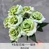 9 head diamond rose green