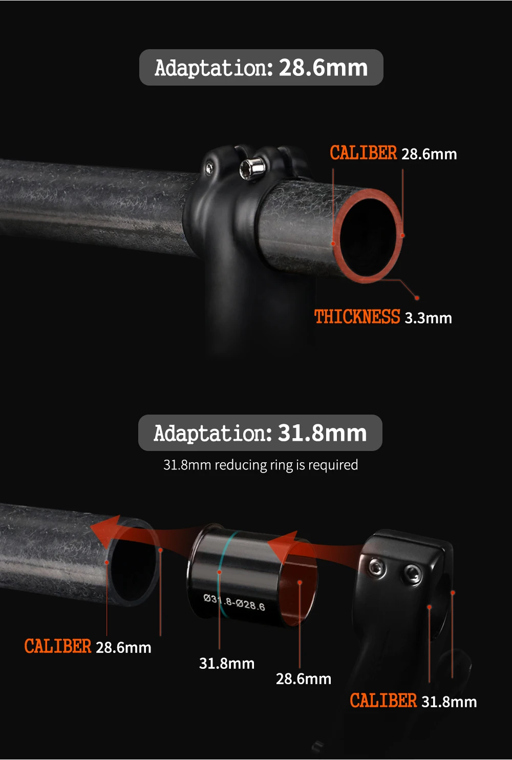 Forcelle freno a disco mm 26 forcella rigida per