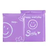 Cara sonriente morada