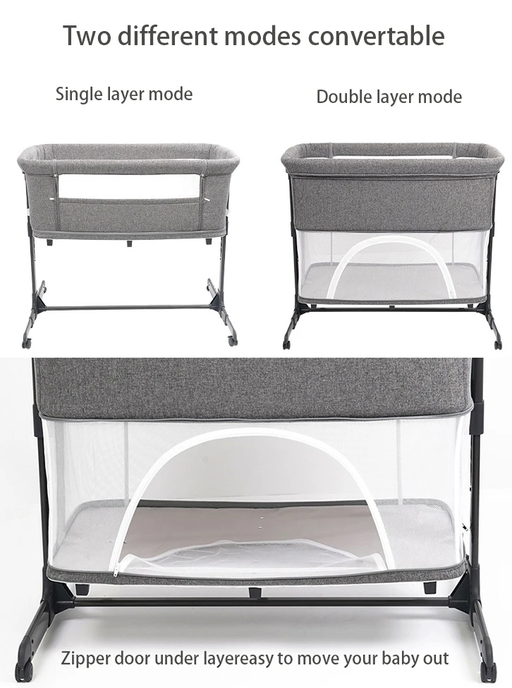 High Quality Baby Bedside Crib,Foldable Baby