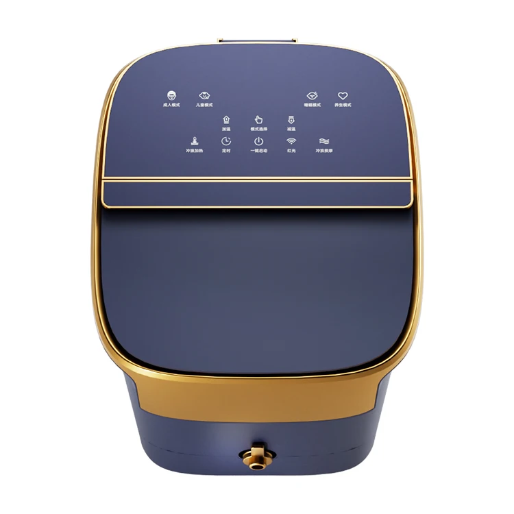 2025 Foot Bath Massager with Infrared Ozone Electric Ion Detoxification Bubbles for Relaxation 6 Massage Rollers