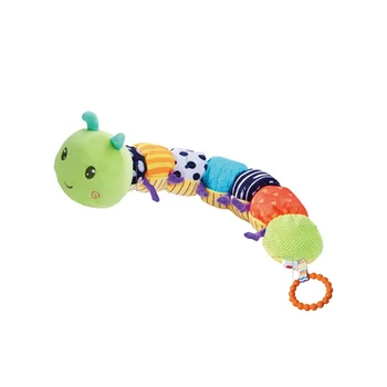 new baby products 2024 sensory toys for babies interactive and teether cute custom soft plush Caterpillar stuffed toys
