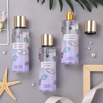 250ml custom logo label and box original fragrance diffuser body spray women's perfume