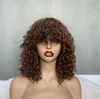 dark brown with red