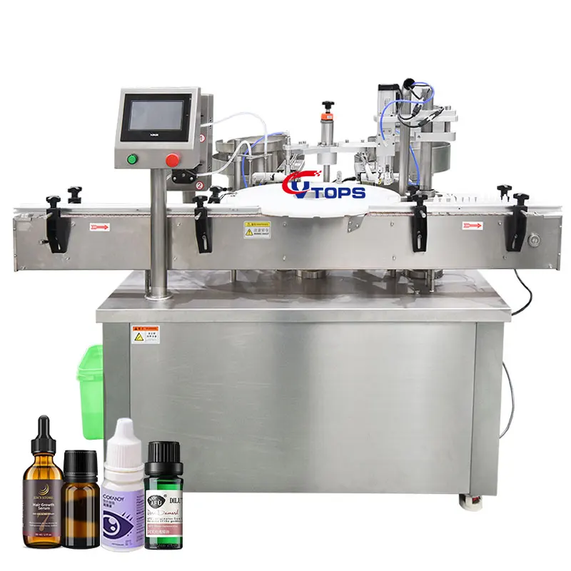 Automatic Vial Bottling Machine Eye Drops Liquid Syrup Oral Filling Capping Monoblock Machine