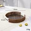 Round deep wooden bottom trumpet 23*4.5cm