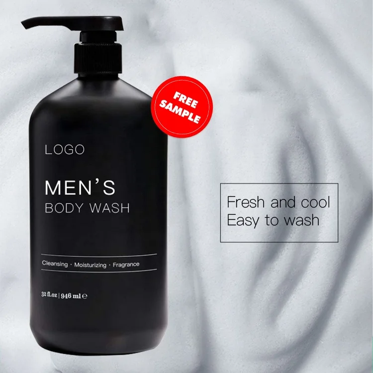 Natural Organic Private Label Shower Gel Body Wash Men Moisture Oil