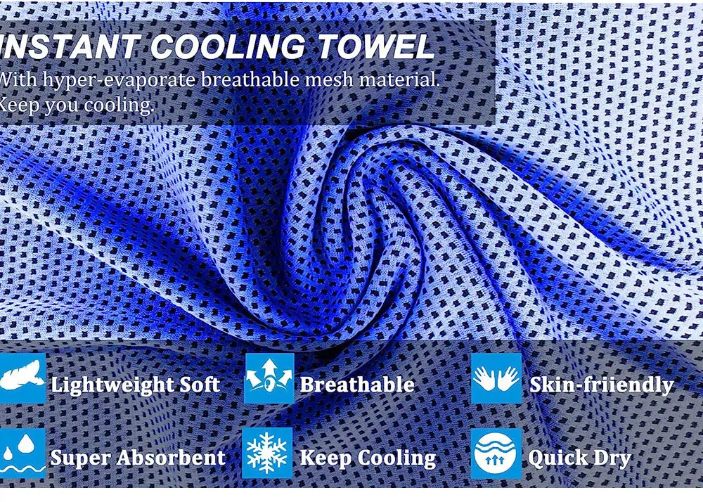Personalized Neck Cooling Towel Microfiber Towel For Instant Cooling