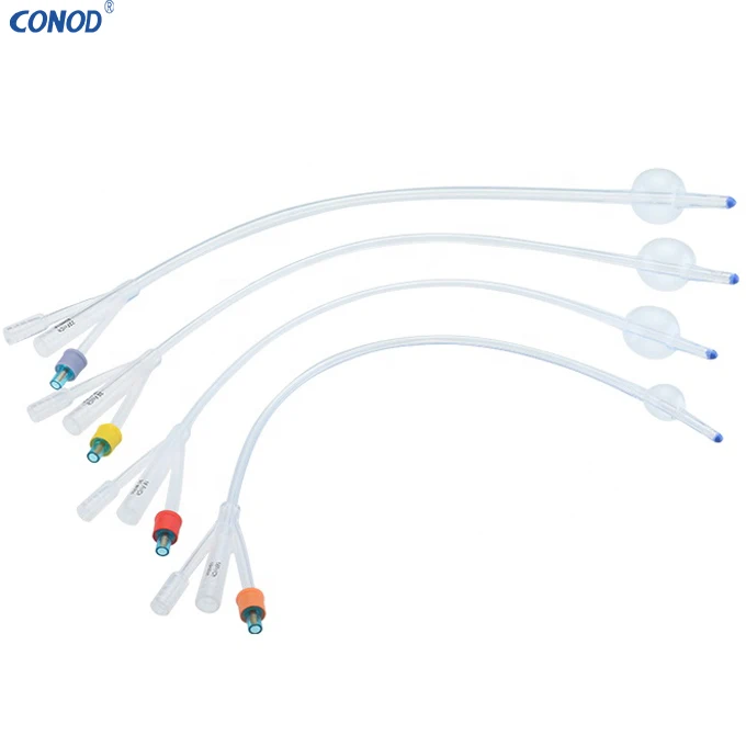 Conod Disposable Silicone Coated Latex Catheter Latex Foley Ureteral ...