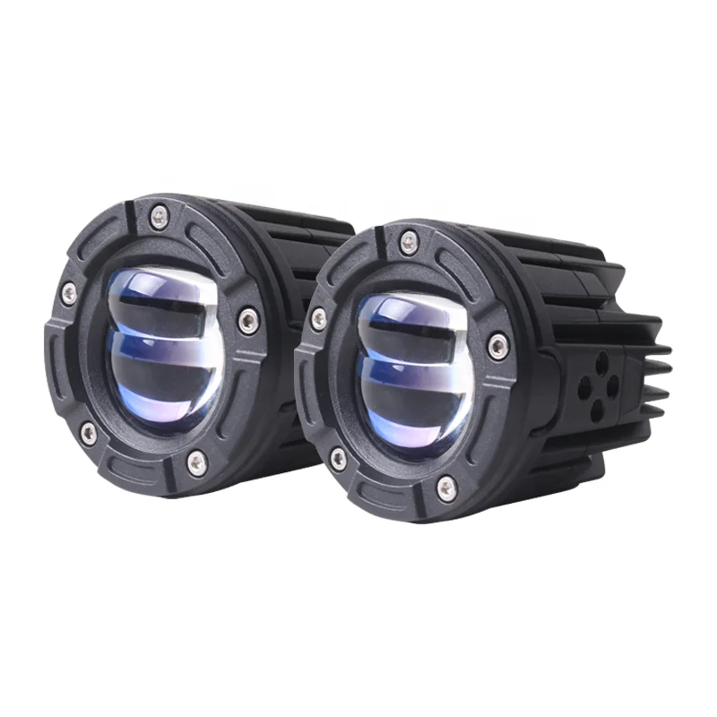 TIYPEOR Motorcycle Tangent Light Super Bright Spotlight Aluminum Motorbike Auxiliary Headlight Fog Lights Hi/Lo Beam with Switch