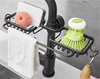 Double rack with towel bar--Black