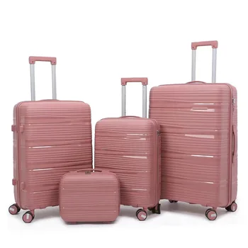 Hot sale  custom PP 3 pcs small cheap mini travel suitcases travel line suitcase trolly luggage sets