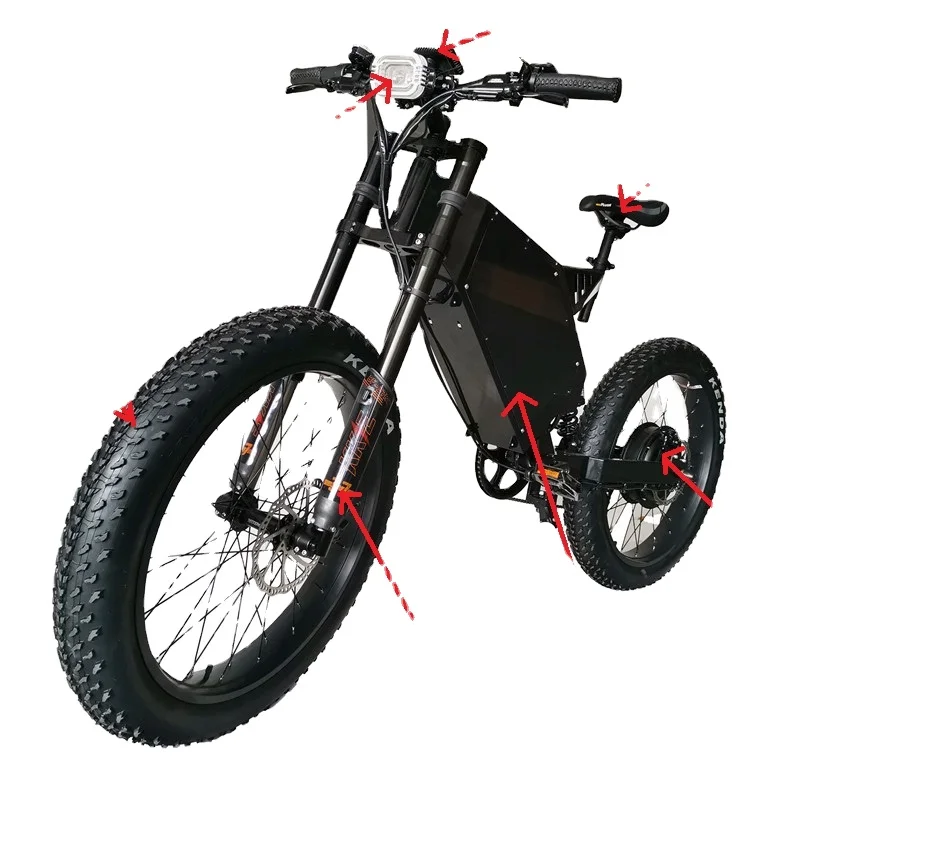 電動マウンテンバイクハイパワーE-Bikeファットタイヤ大人用電動