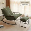 Dark green - single chair+footrest