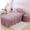 Skin friendly cotton bed cover with light bean paste