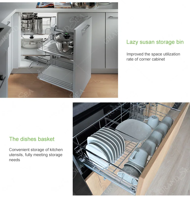 Residential Kitchen Stainless Steel Lacquer Kitchen Smart