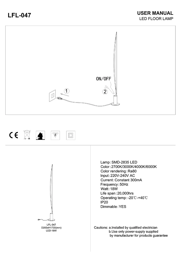 Leaf design LED floor lamp with EU plug Luxury style LED wall&table&pendant lamp hotel decorative floor light/smd led floor lamp