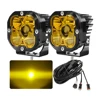 Amber lens, pair