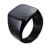 Black smooth ring