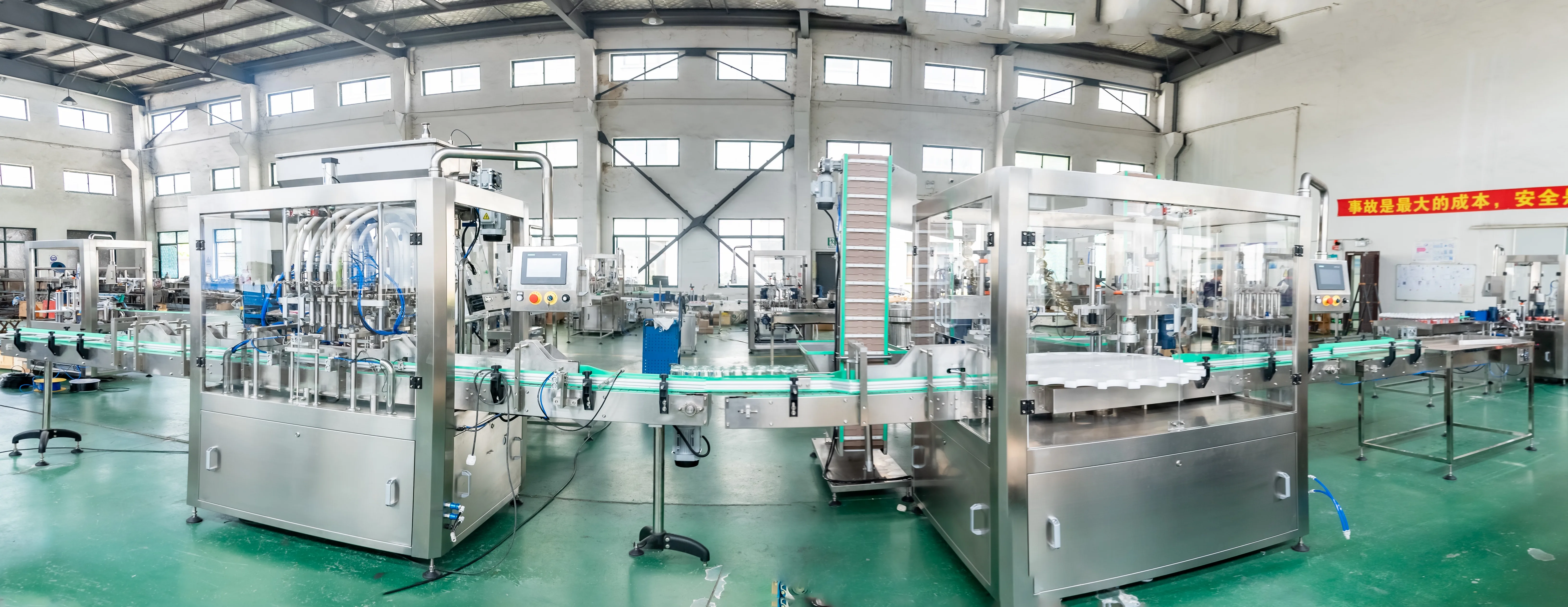 Automatic Food Bottles and Jars Filling and Capping Line for Chili Sauce, Honey, Ketchup, Peanut Butter, Jam manufacture
