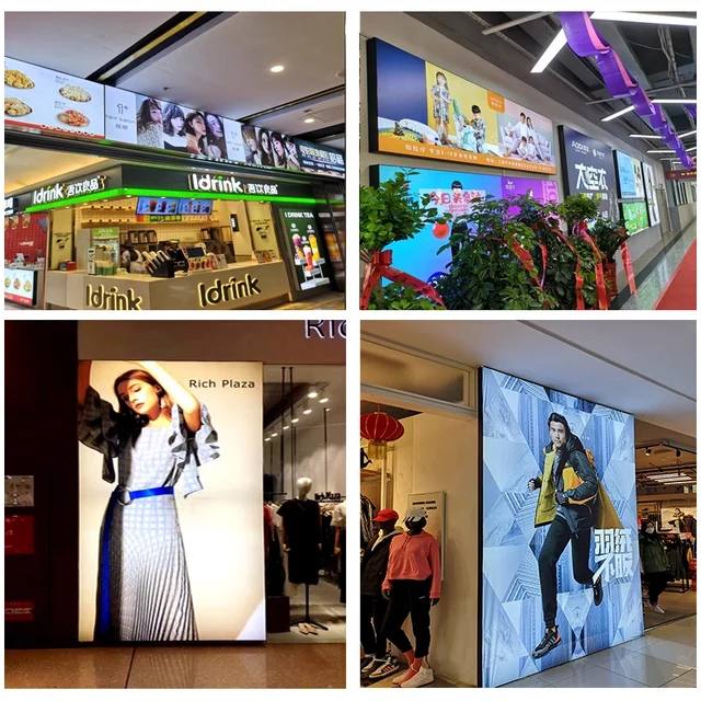 Lintel large frameless fabric SEG backlight display LED advertising light box frame fabric advertising light box display