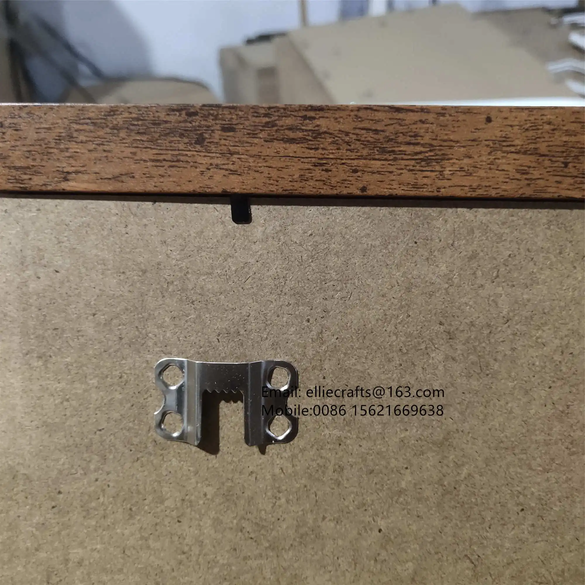 Wholesale Brown Wooden Photo Picture Frames Various Sizes 13x18 18x24 20x25 20x30 24x30 30x40 40x50 40x60 UV Printing