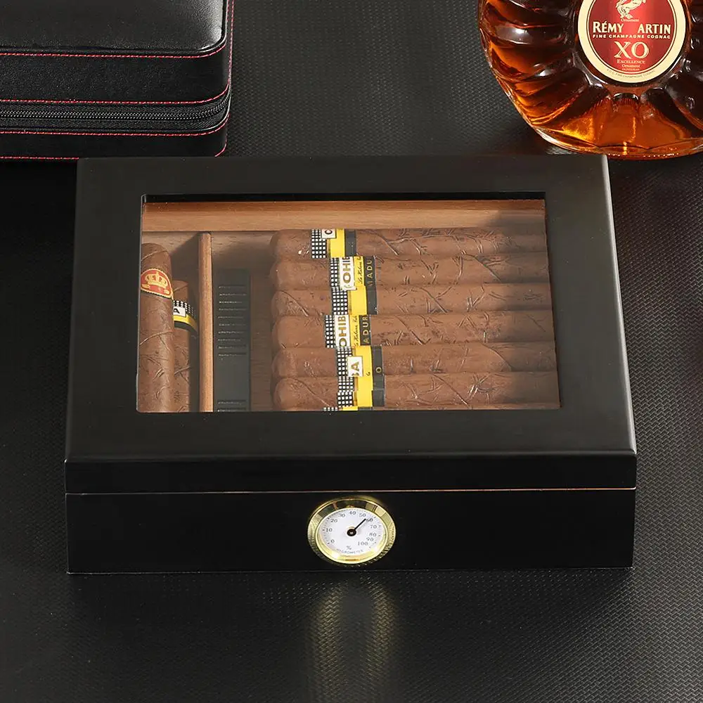 2023 Customized Handmade Cigar Humidor Wood Cigar Boxes Manufacturer