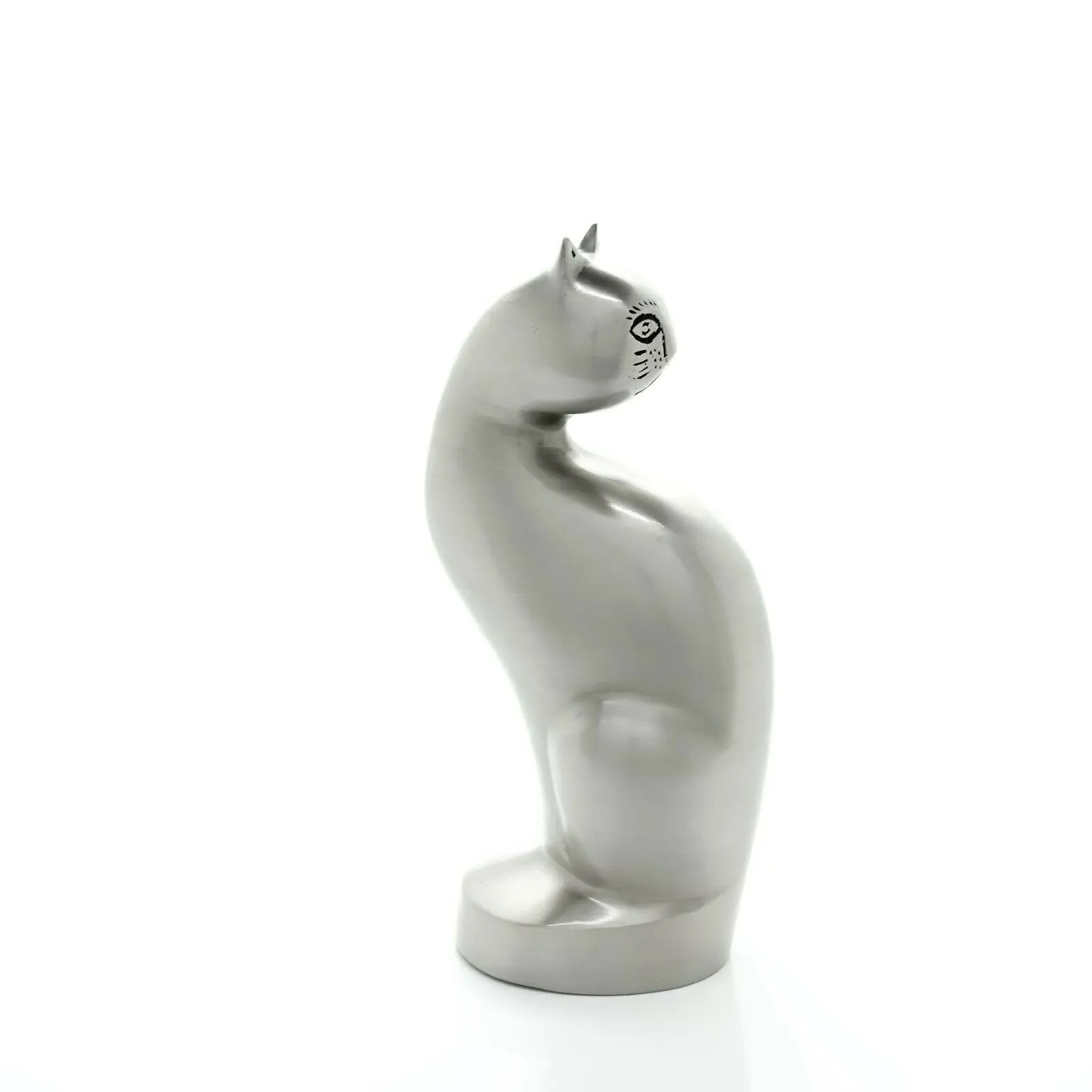 Unique Sitting Cat Urn In White For Pet Cat Ashes This Sitting Cat Pet ...