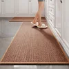 Rubber woven mat - beige