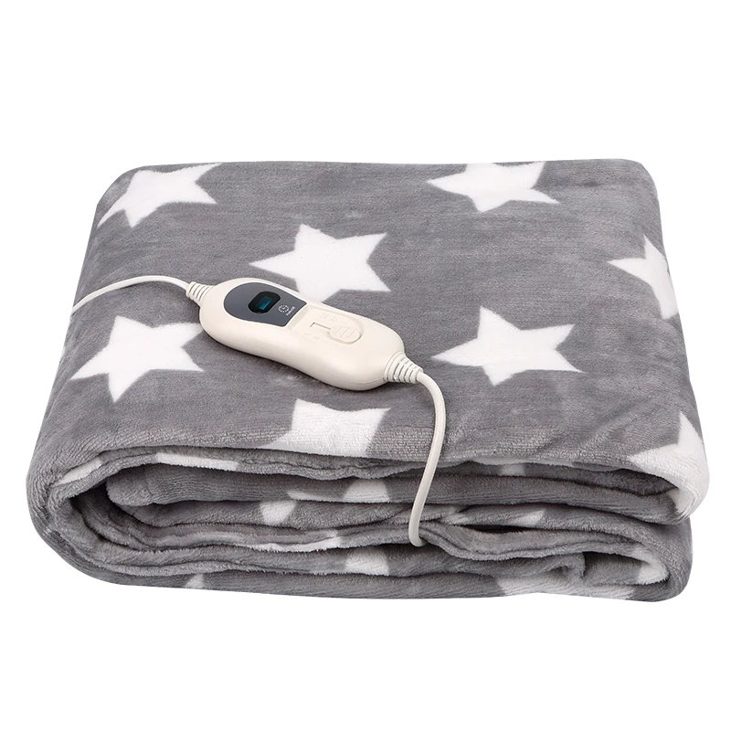 Super Soft Flannel Fleece Throw Blanket Wool-Weighted Electric Heating Quilted Foldable Feature Wearable Comfortable Blanket