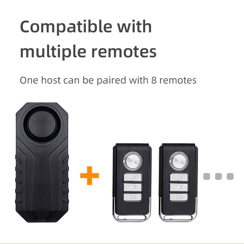 IP65 Wireless Vibration Sensor Alarm System for Bikes