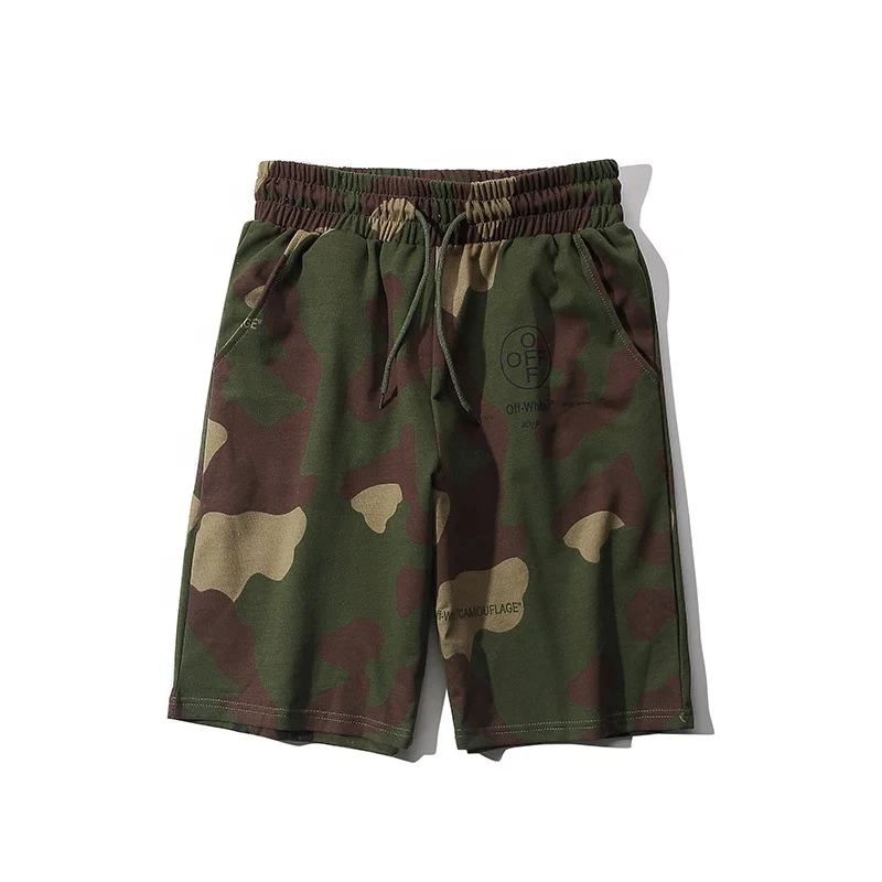 camo knee length shorts