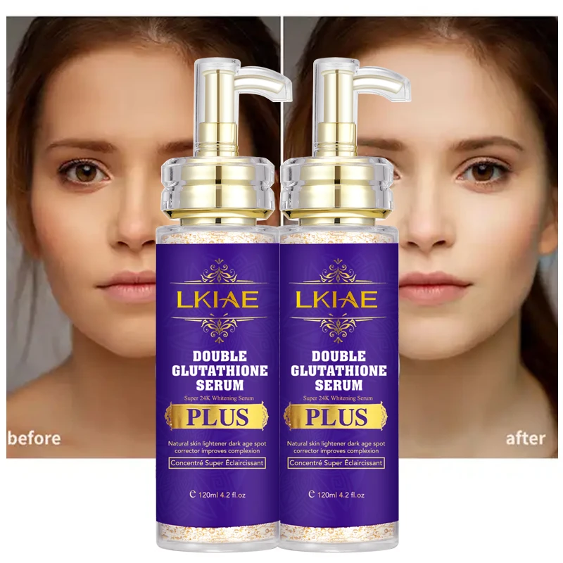 Private Label 24K Gold Multi Effect Repair Face 4 in 1 Skin Care  Moisturizing Brightening Anti Aging Whitening Serum