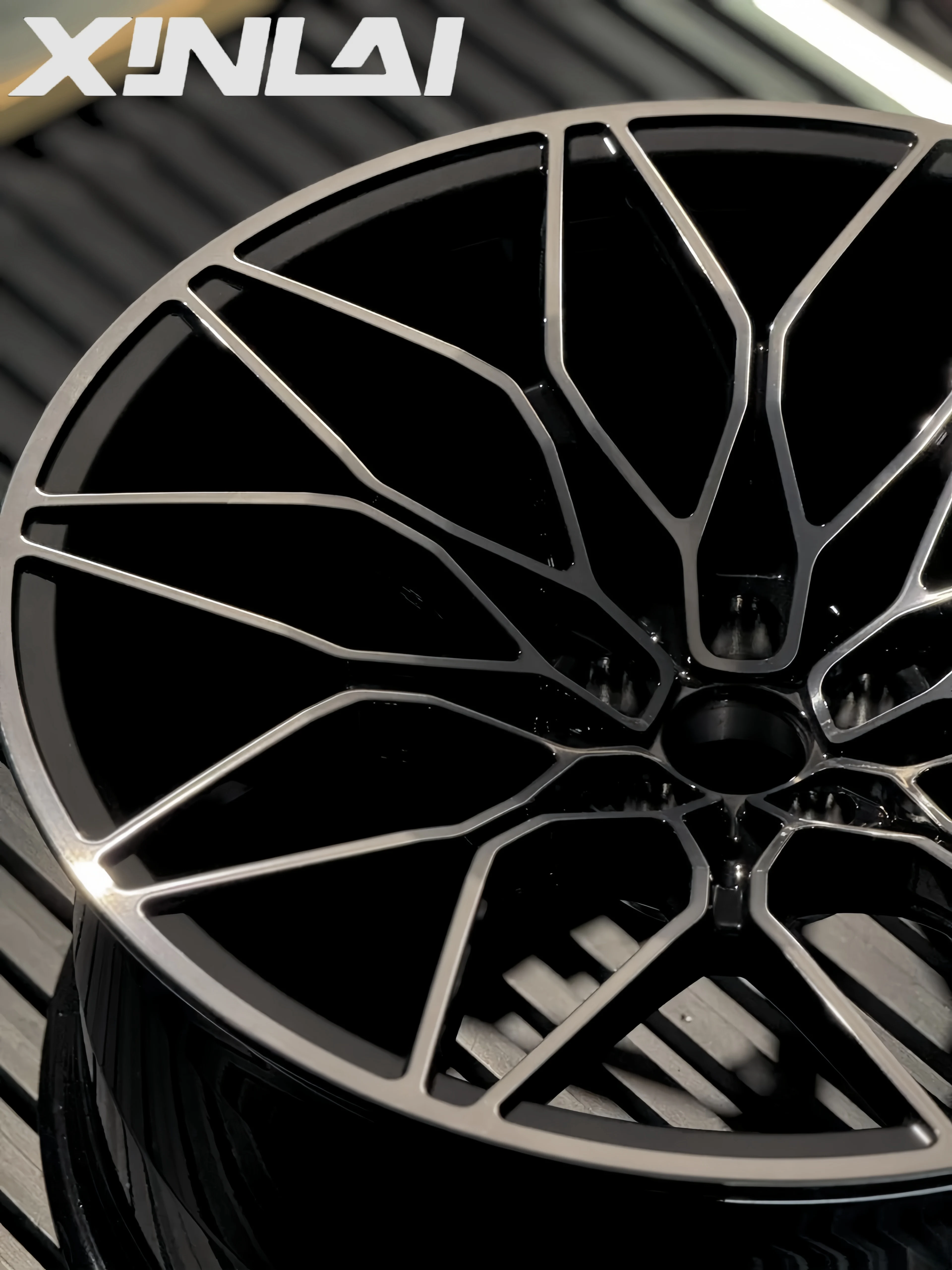 XINL Forged Wheel Custom Design Alloy Wheels 18 Inch 1 Piece Wheel for Racing Car Rims Gloss Black - Image 2