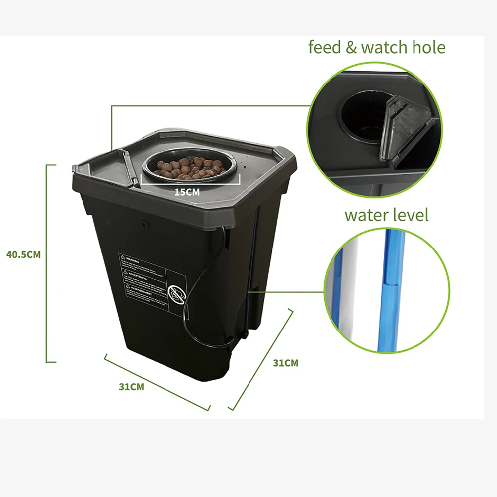 6 Gallon Dwc Hydroponic System Single Clone Bucket Hydroponic Growing