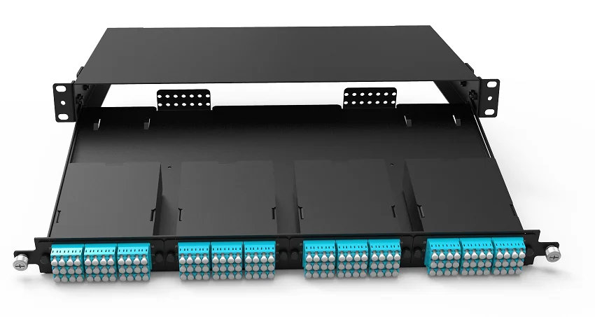 Customized HD 1U 144 Fiber Optic Patch Panel MPO Rack Mount Enclosure ...