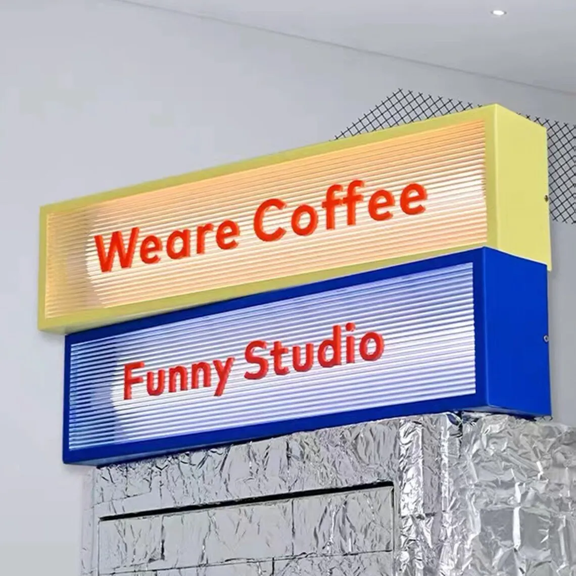 Custom LED Light Box Sign Board LED Company Sign Double Sided Street Signage