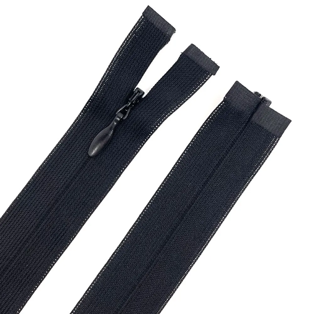 Multi Color Invisible Zip Hidden Zipper Custom Length Woven Tape and Lace Tape Invisible Zipper for Dress