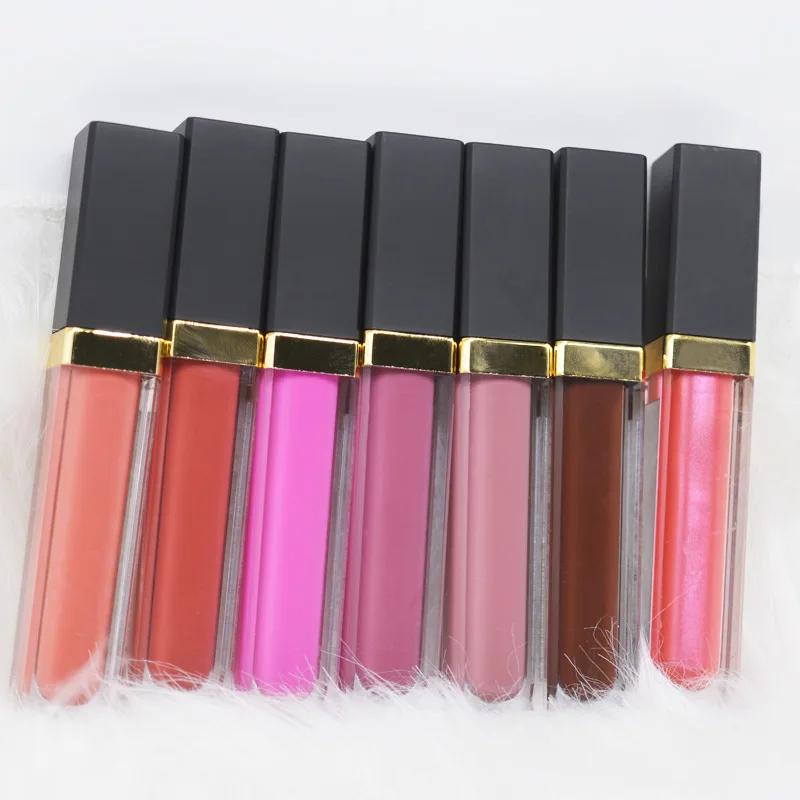 HOT matte waterproof cosmetics Lip Gloss With Mirror Colors Lip Gloss Plump Wholesale Lip Gloss
