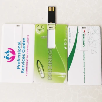 Business credit Card USB 2.0 Full Color Printing Popular Gift Advertising 8GB USB Flash Pen Drive