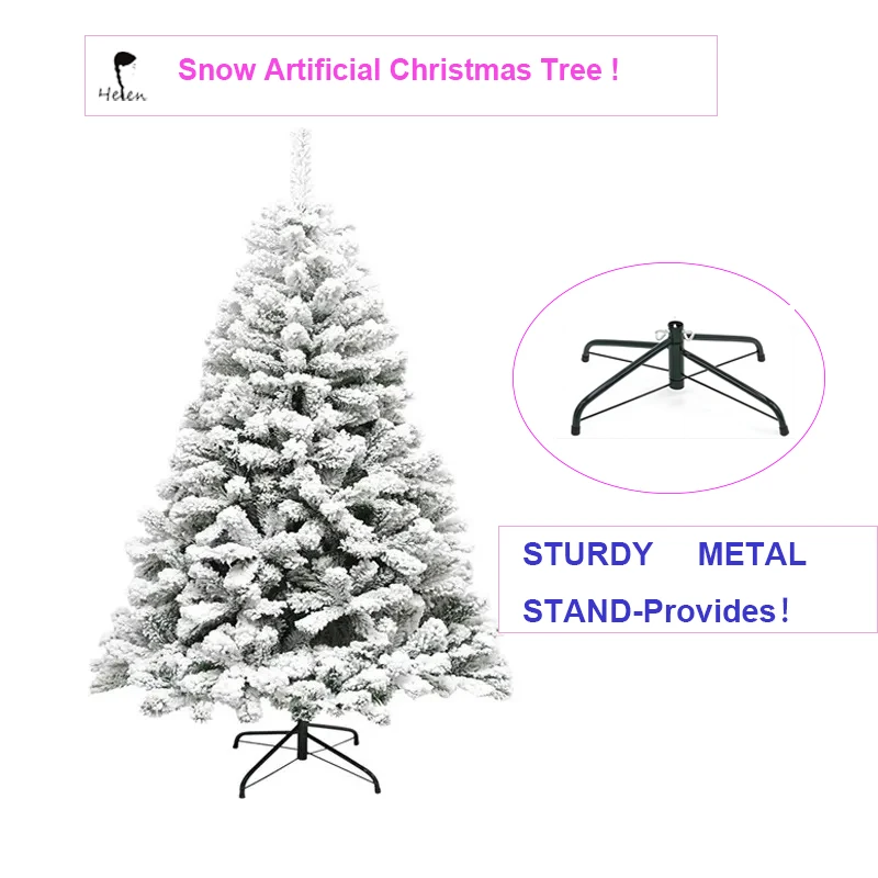 Helen Artificial Realistic Towering Flocking Christmas Tree,Suitable