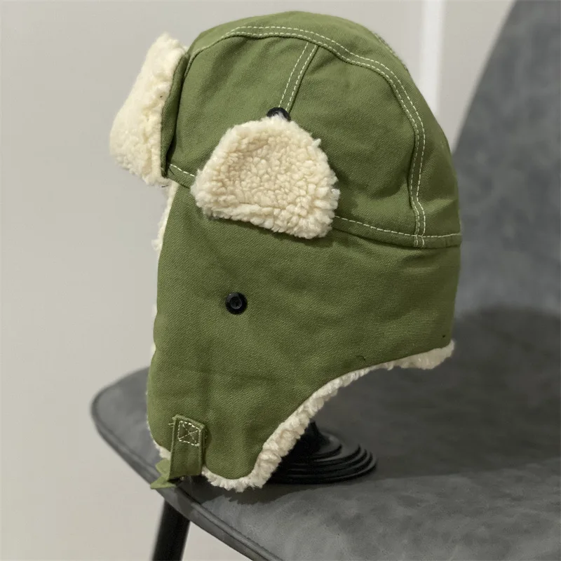 thermal aviator bomber winter hat