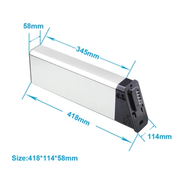 Mate X Electric Bicycle Battery Pack Replacement 48V 14ah