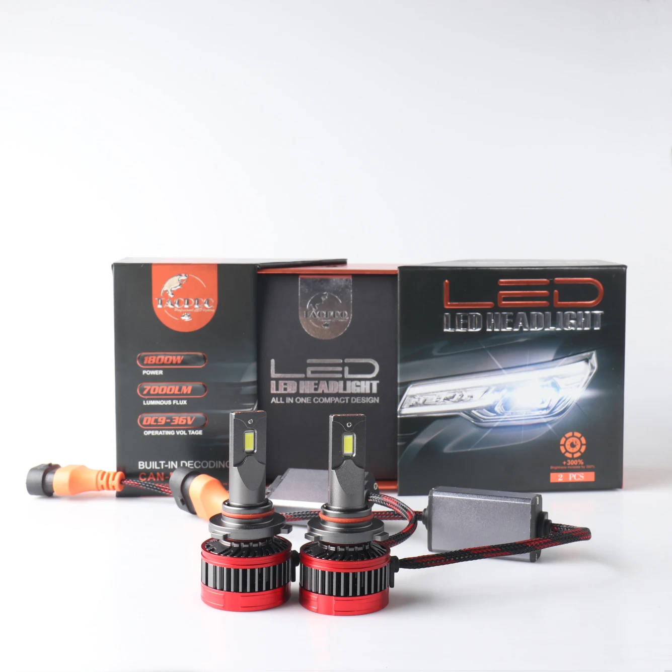 Tacpro Auto Led Lighting System Led Headlight 6500lm 65w 3570 H1 H3 H13