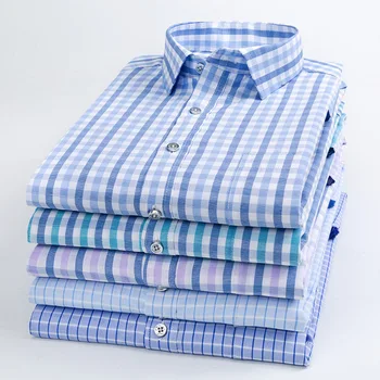Spring Autumn Long Sleeves Shirt Men Business Casual Shirts For Men Long Sleeve