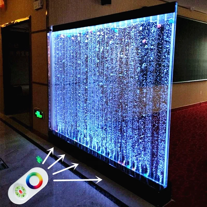 restaurant decoration screen led water bubble wall room divider panel